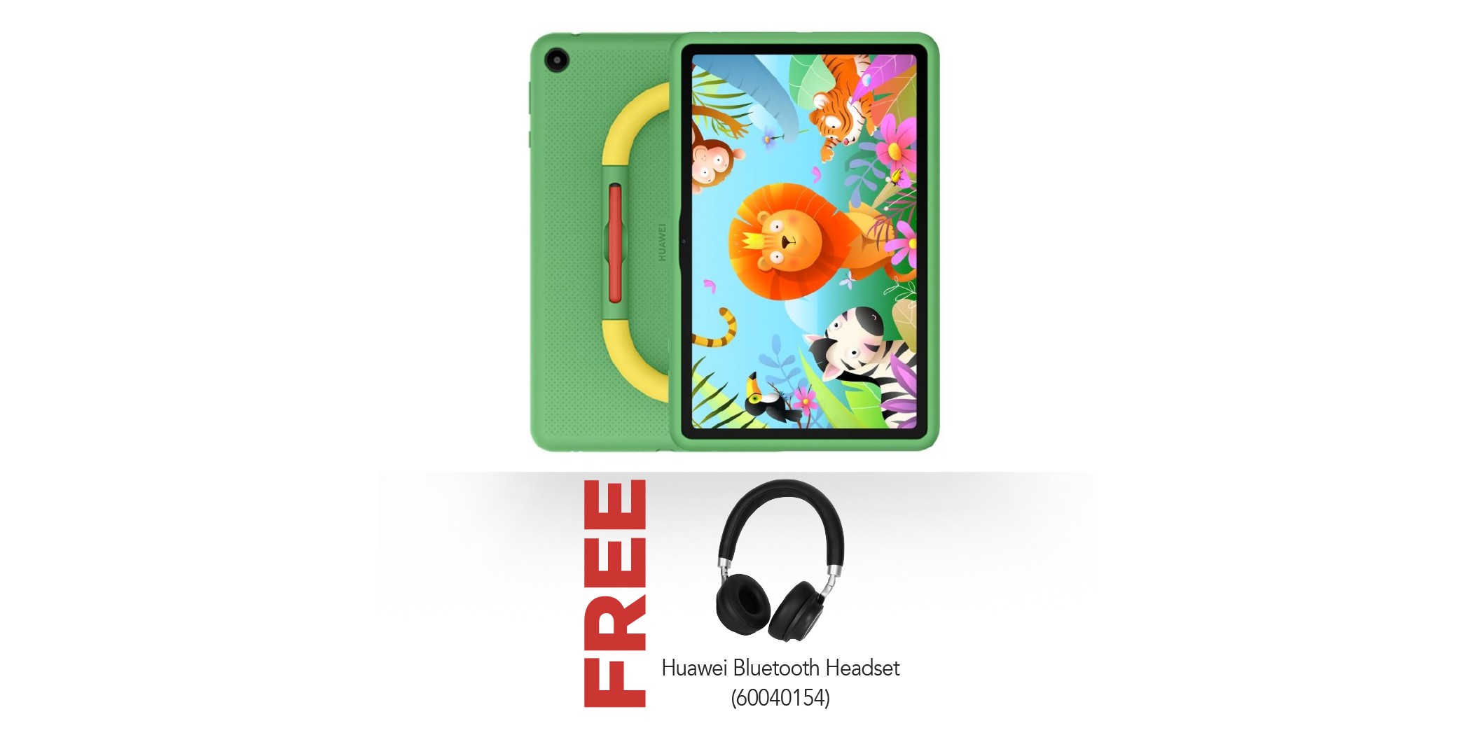 Huawei Matepad SE Kids Version 10'' Green Cover & Free Huawei Bluetooth