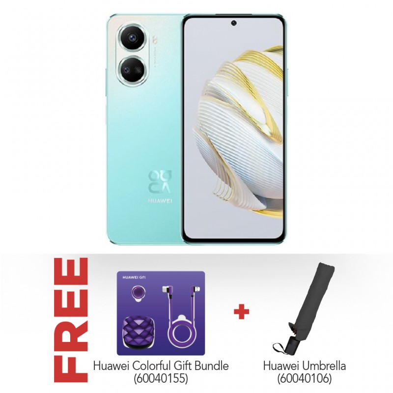 Huawei Nova 10SE Mint Green & Free Huawei Colorful gift bundle + Huawei Umbrella