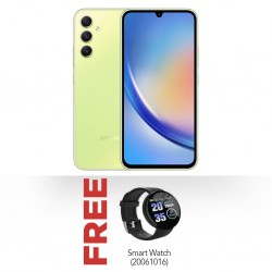 Samsung Galaxy A34 Green - 128GB 5G & Free Smart watch D18