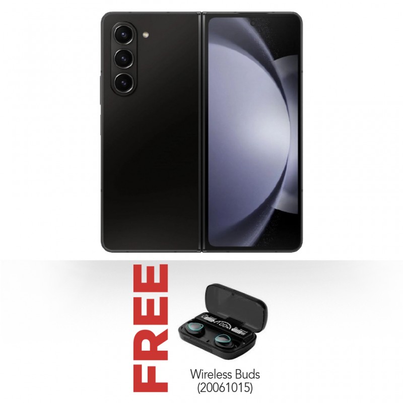 Samsung Galaxy Z Fold 5 Black & Free M10 Wireless buds