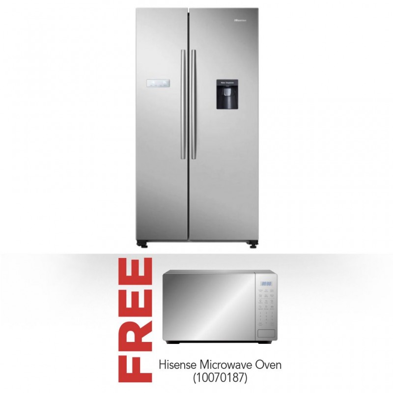 Hisense H740SS-WD Refrigerator & Free Hisense H20MOMS11 Microwave Oven