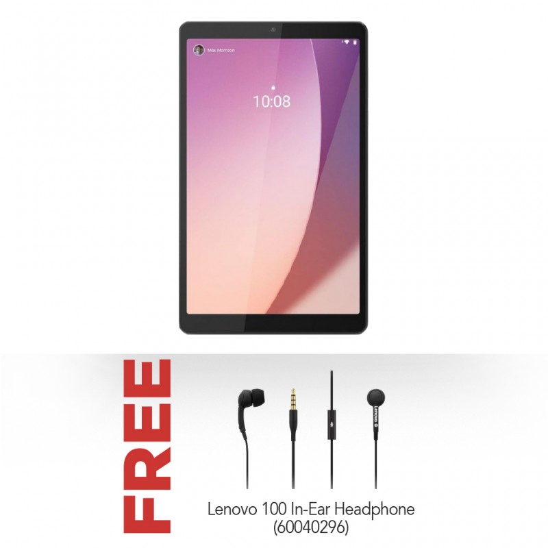 Lenovo TB-300XU Tab M8 (4th Gen) Arctic Grey & Free Lenovo 100 In-Ear Headphone