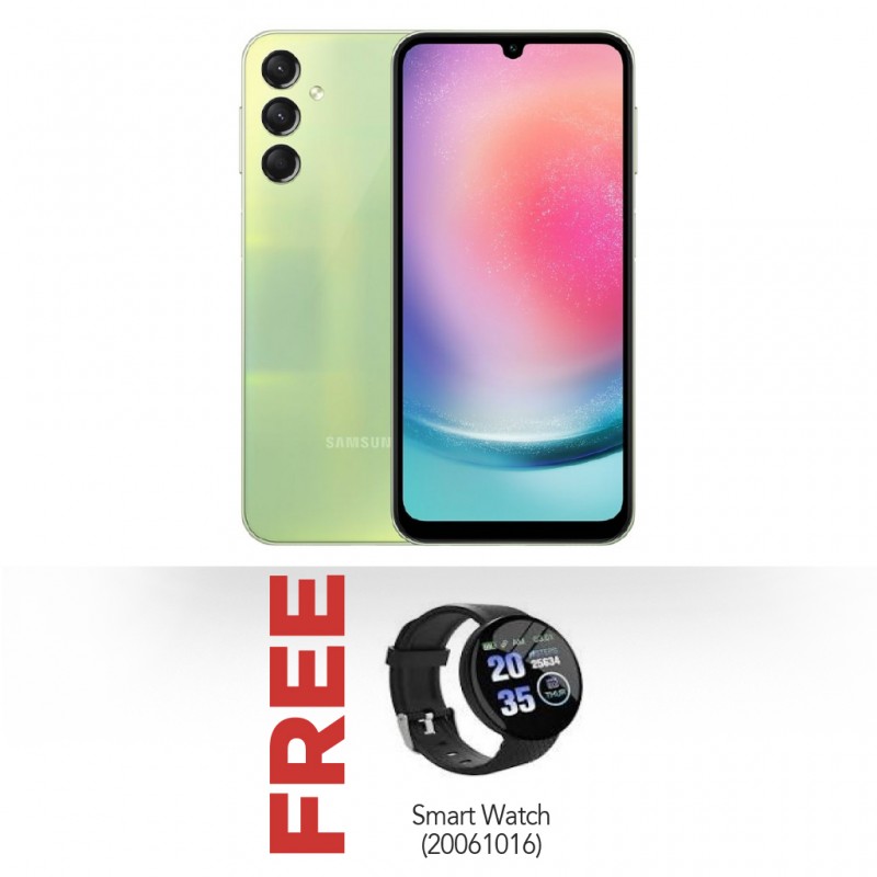 Samsung Galaxy A24 Green - 128GB & Free Smart Watch D18