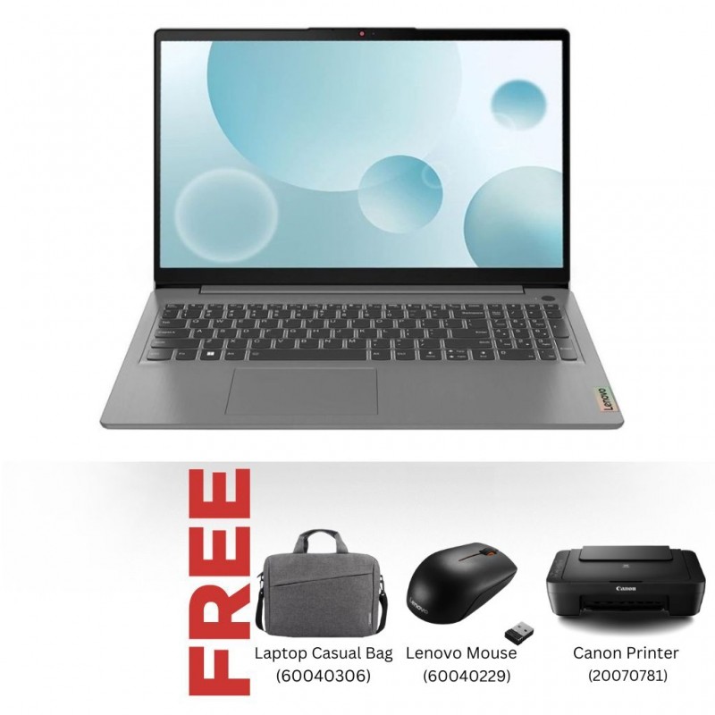 LENOVO IdeaPad S300 Intel Core i5-1235U 82RK00RNUE & Free Laptop Bag + Canon Printer + Lenovo Wireless mouse