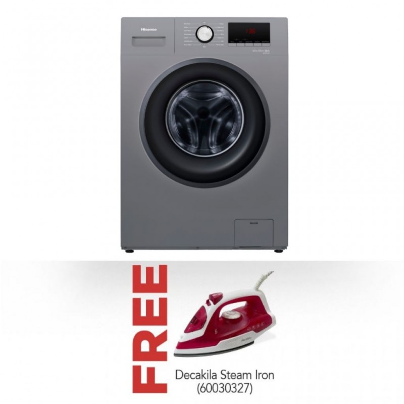 Hisense WFPV9012MT/WFQP9012VMT Washing Machine & Free Decakila KEEN002R Steam Iron