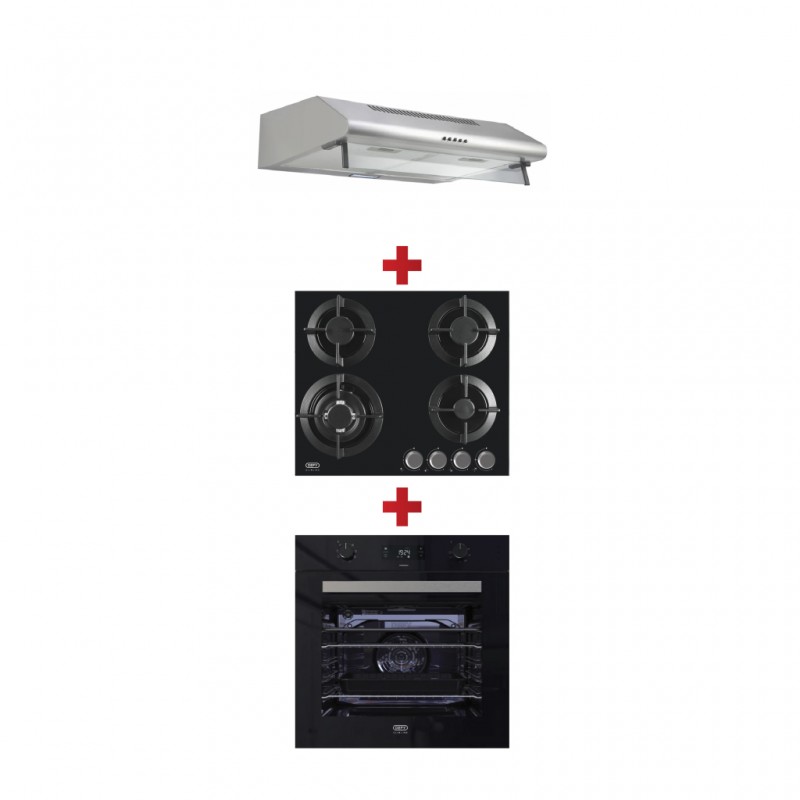 Defy DBO489E Built-in Oven + Defy DHG604 Built-in Hob + Defy DCH291 Cooker Hood