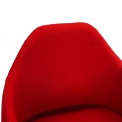 Burotime Onyx Mobile Armchair Fabric Red