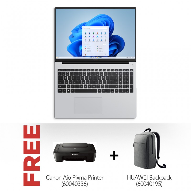 Huawei MateBook D16 Intel Core i9 & Free Canon Aio Pixma Printer + Huawei Backpack