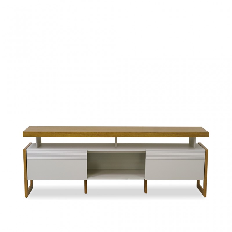 Esmeralda Low TV Cabinet Nature/Off White