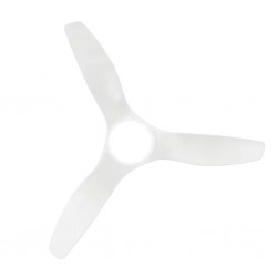 Mammouth DCF-FS52920 52" ABS Blades Remote Ceiling Fan-LED Light, Matt White Finish