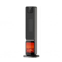 Frigidaire FDTH8010D 66cm Ceramic Tower Heater With Independent Fireplace Display & Remote Control