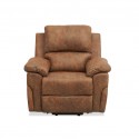 Horizon Single Recliner Brown Col Fabric