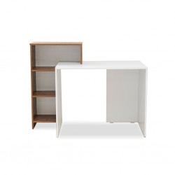 Althea Office Table With Side Shelf