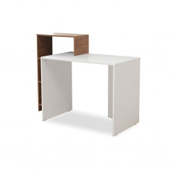 Althea Office Table With Side Shelf