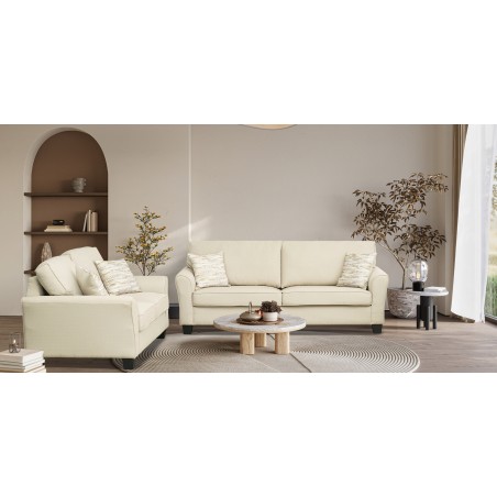 Chelsea Hills Sofa 3+2 in Camel Col Fab