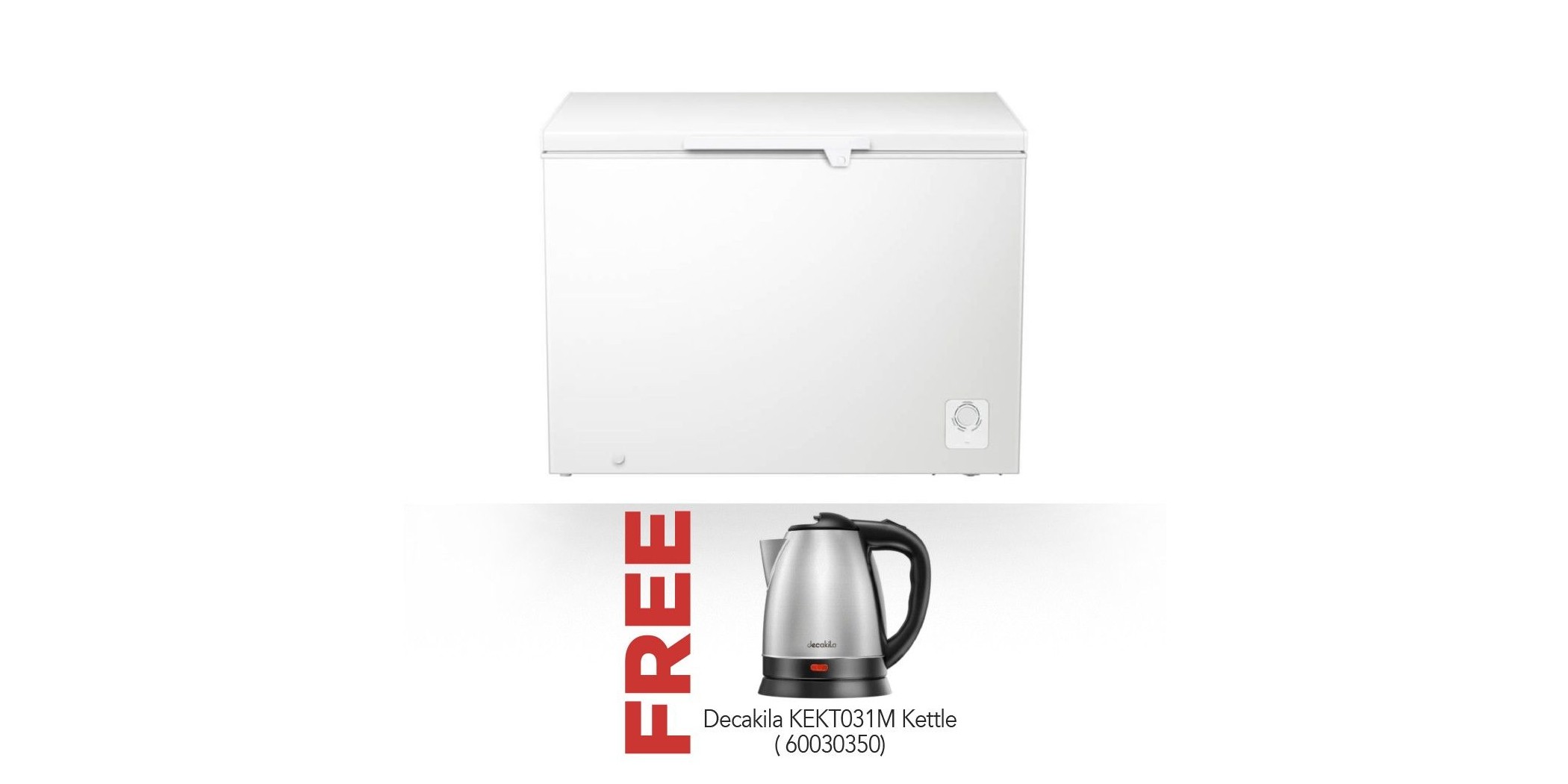 Hisense H390CF Freezer & Free Decakila KEKT031M Kettle