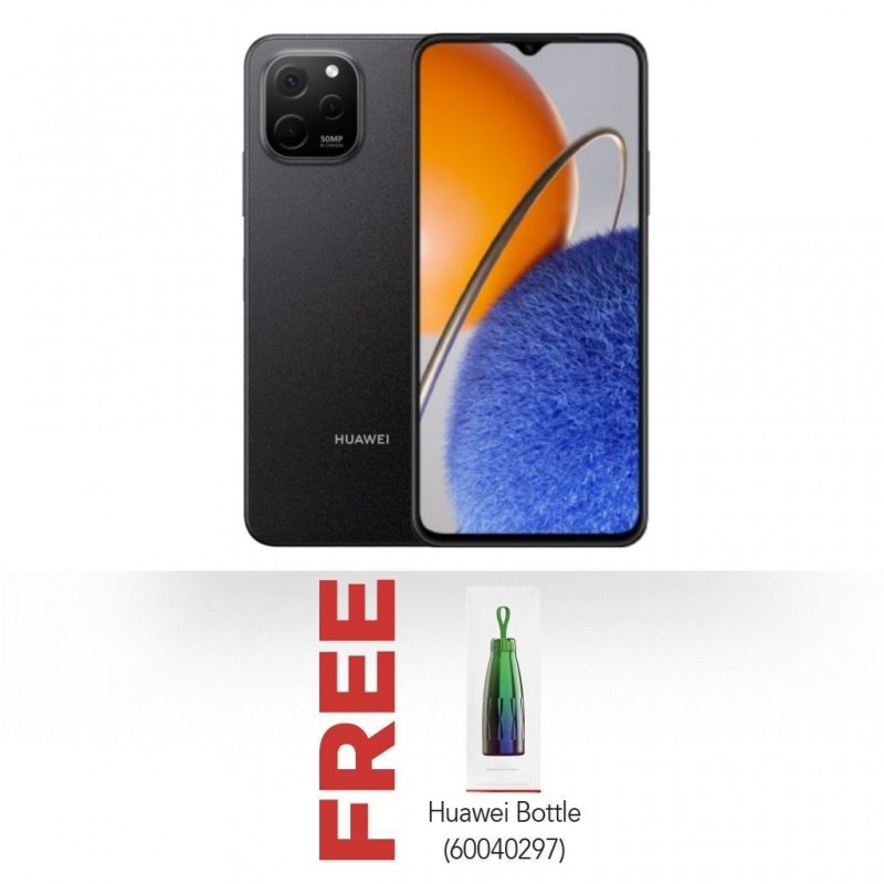 Huawei nova Y62 Black & Free Huawei Bottle