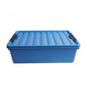 Lock & Lock Inplus INP112B 30L Blue Easy Clip Storage Box 600x396x182mm - HC365B "O"