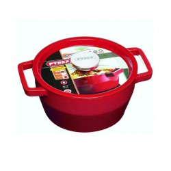 Pyrex Slow Cook 6.8L Red Castiron Round "O"