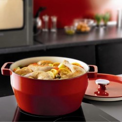 Pyrex Slow Cook 6.8L Red Castiron Round "O"