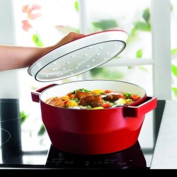 Pyrex Slow Cook 6.8L Red Castiron Round "O"