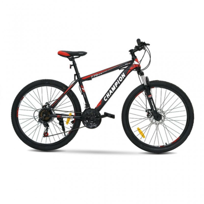 Champion YM770 26" Black/Red MTB Bike