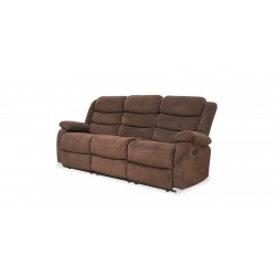 Carole Recliner Sofa 3+2 Chocolate Col Fabric