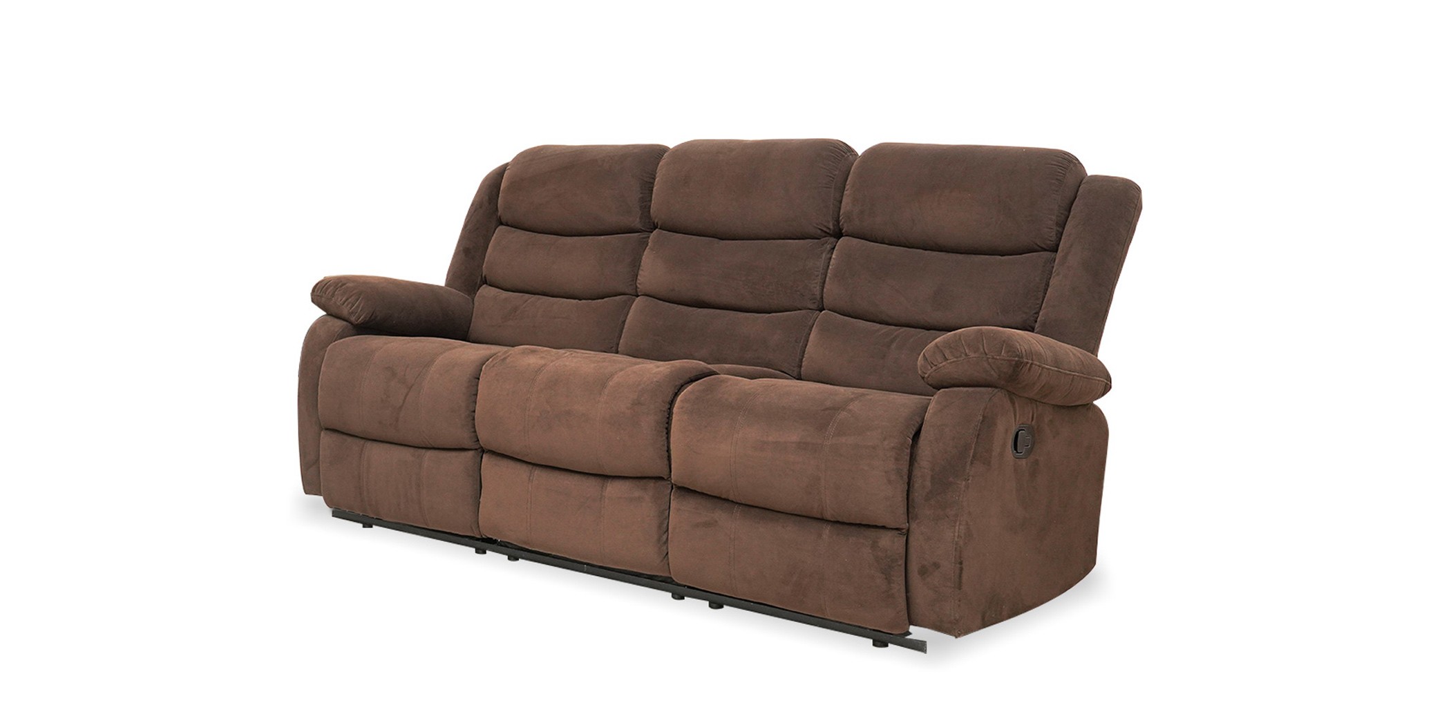 Carole Recliner Sofa 3+2 Chocolate Col Fabric