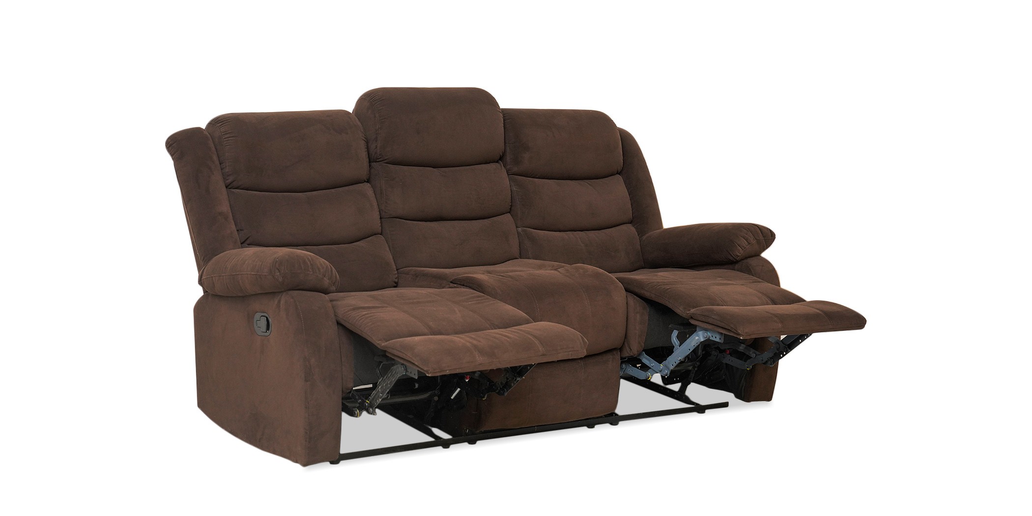 Carole Recliner Sofa 3+2 Chocolate Col Fabric