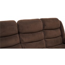 Carole Recliner Sofa 3+2 Chocolate Col Fabric