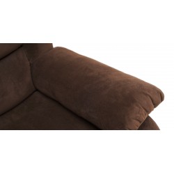 Carole Recliner Sofa 3+2 Chocolate Col Fabric