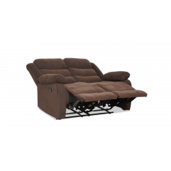 Carole Recliner Sofa 3+2 Chocolate Col Fabric