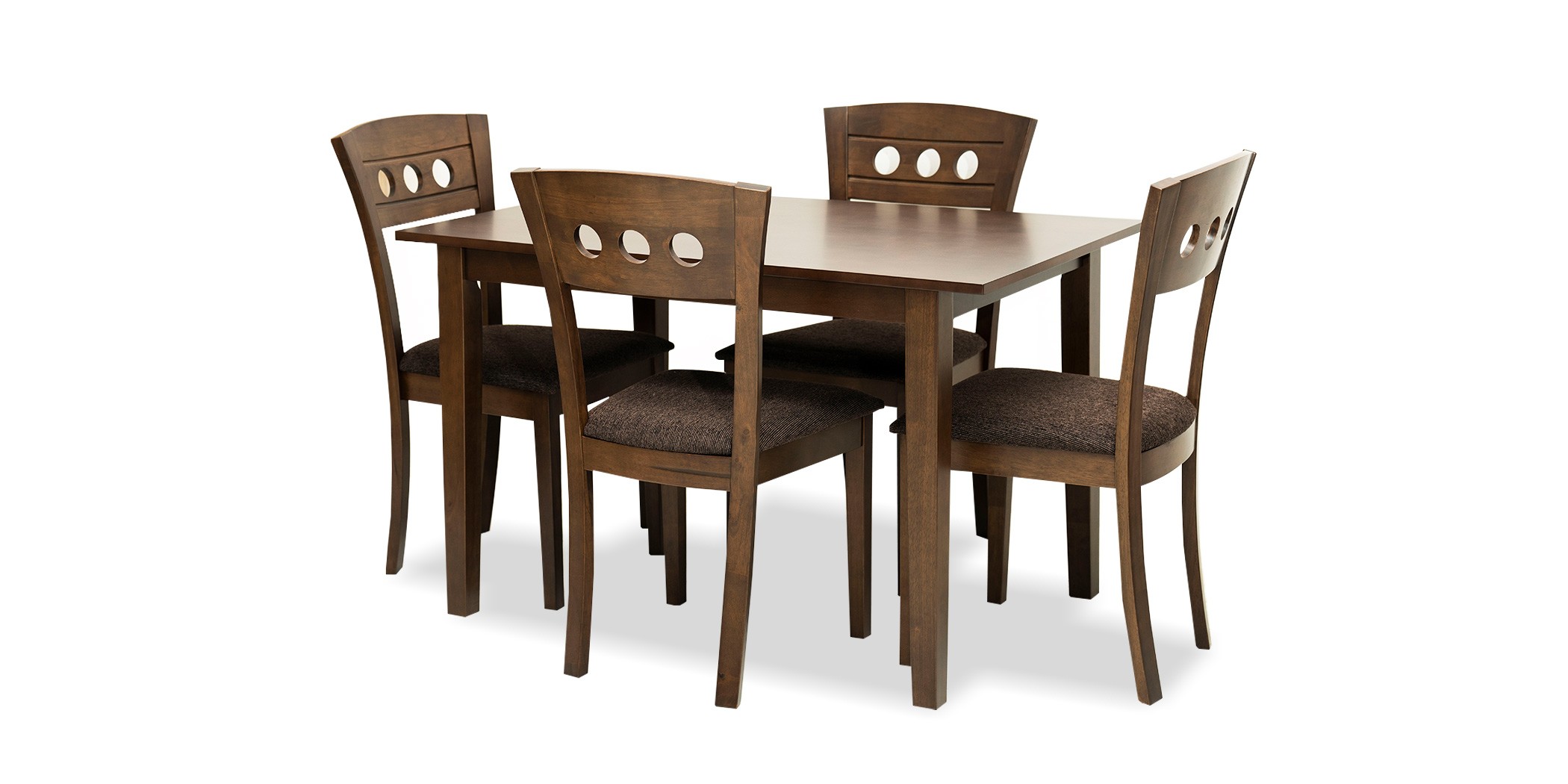 Grace Table and 4 Chairs Dirty Oak Rubberwood