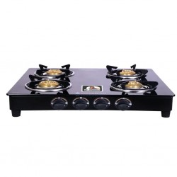 Wonderchef WON509 Ultima 4 Burner Tempered Glass Gas Stove