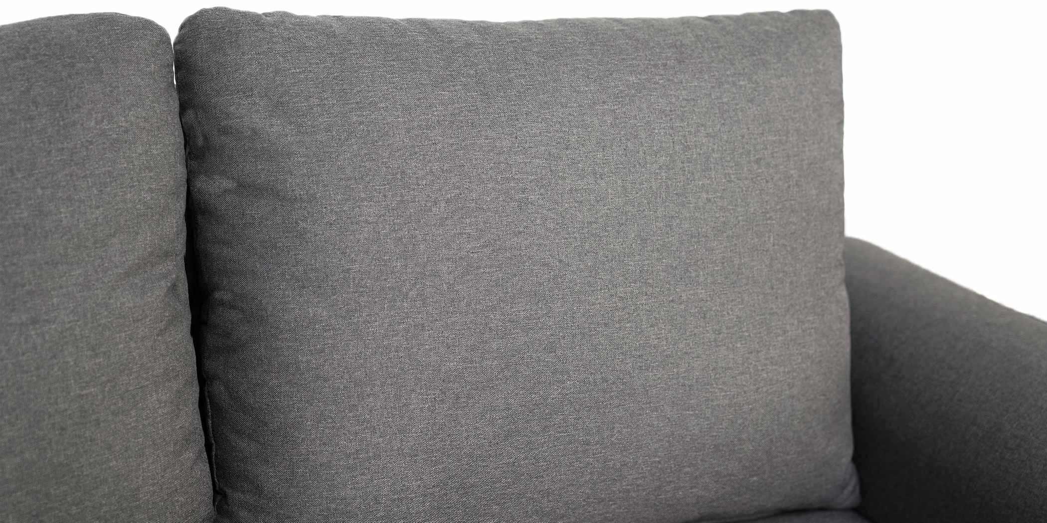 Lina Sofa 3+2+1 in D.Grey Col Fab