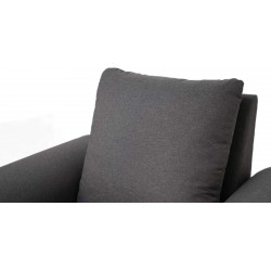 Lina Sofa 3+2+1 in D.Grey Col Fab