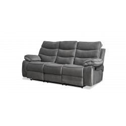 Burlington Sofa 3+2 Recliner Oakley Graphite Col Fab