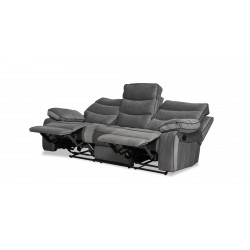 Burlington Sofa 3+2 Recliner Oakley Graphite Col Fab