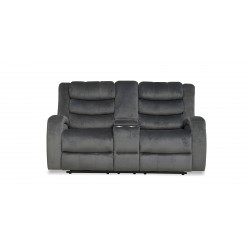 Santarelli Recliner Sofa 3+2 in Grey Col Fab