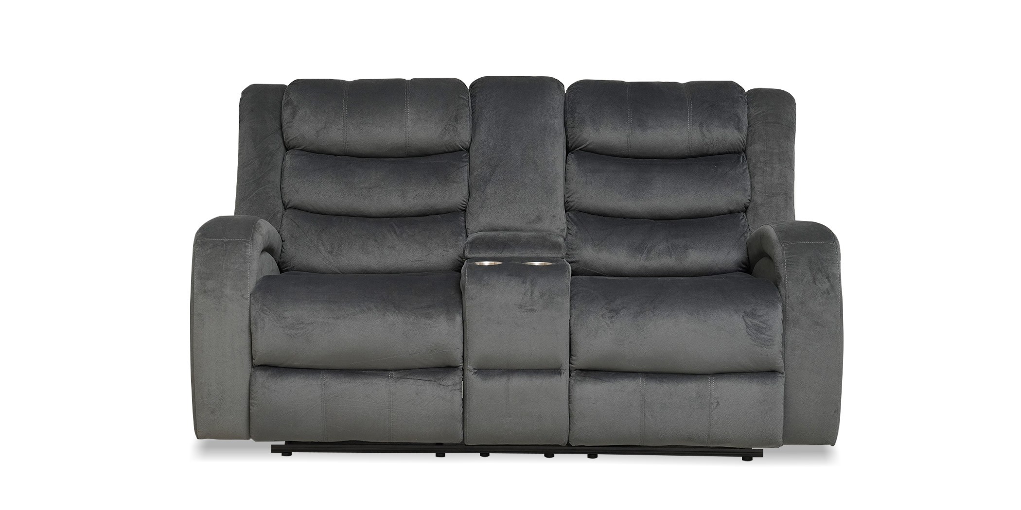 Santarelli Recliner Sofa 3+2 in Grey Col Fab