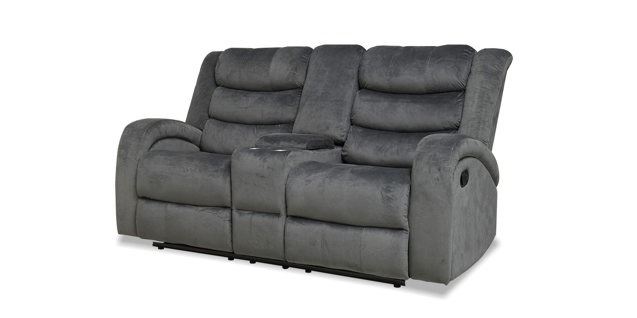 Santarelli Recliner Sofa 3+2 in Grey Col Fab