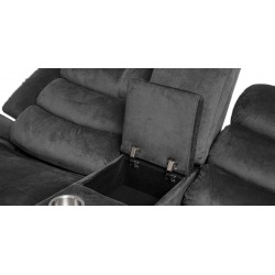 Santarelli Recliner Sofa 3+2 in Grey Col Fab