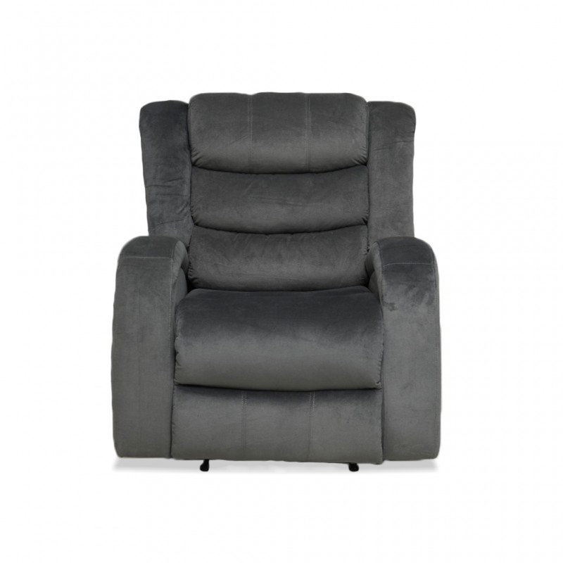 Santarelli Single Recliner in Grey Col Fab