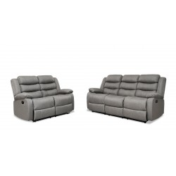 Tavana Recliner Sofa 3RR+2 Seater Grey Col Fabric