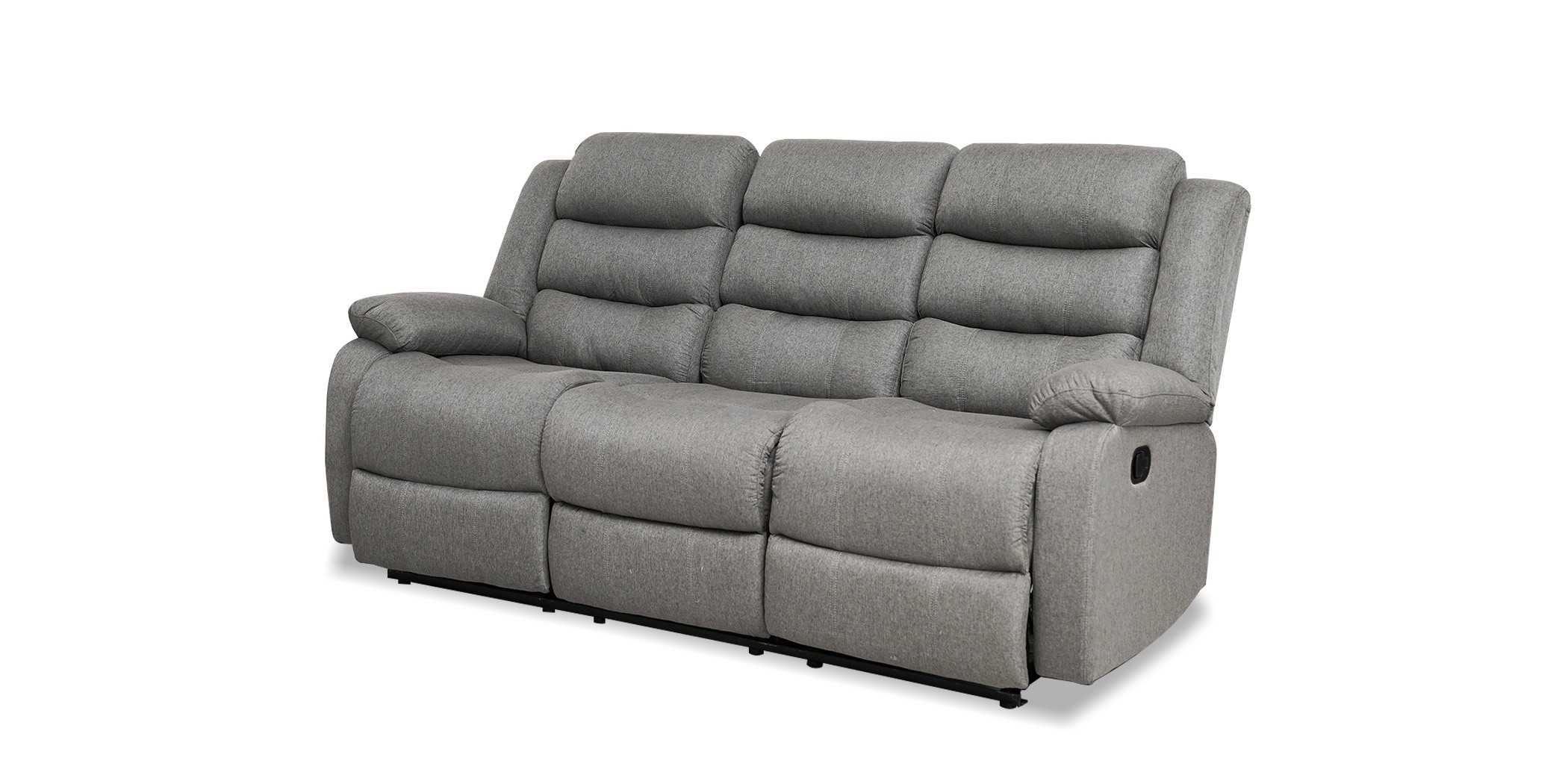 Tavana Recliner Sofa 3RR+2 Seater Grey Col Fabric