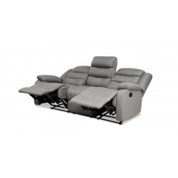 Tavana Recliner Sofa 3RR+2 Seater Grey Col Fabric