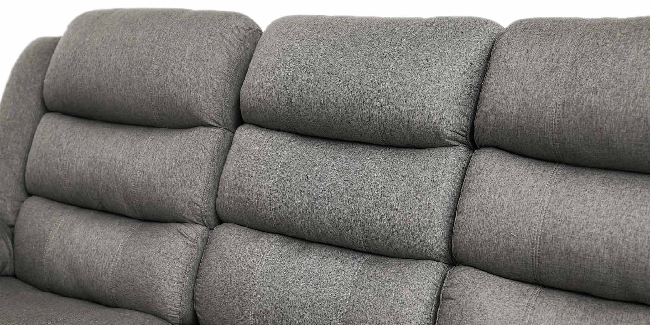 Tavana Recliner Sofa 3RR+2 Seater Grey Col Fabric