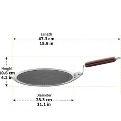 Hawkins NSDT28 IC NS 28cm Tri-Ply SS Dosa Tava