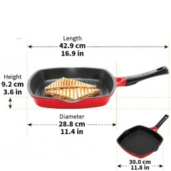 Hawkins DCGP30 30cm NS Die-Cast Grill Pan