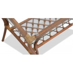 Marcos Sofa 2+1+1 with coffee table natural rattan